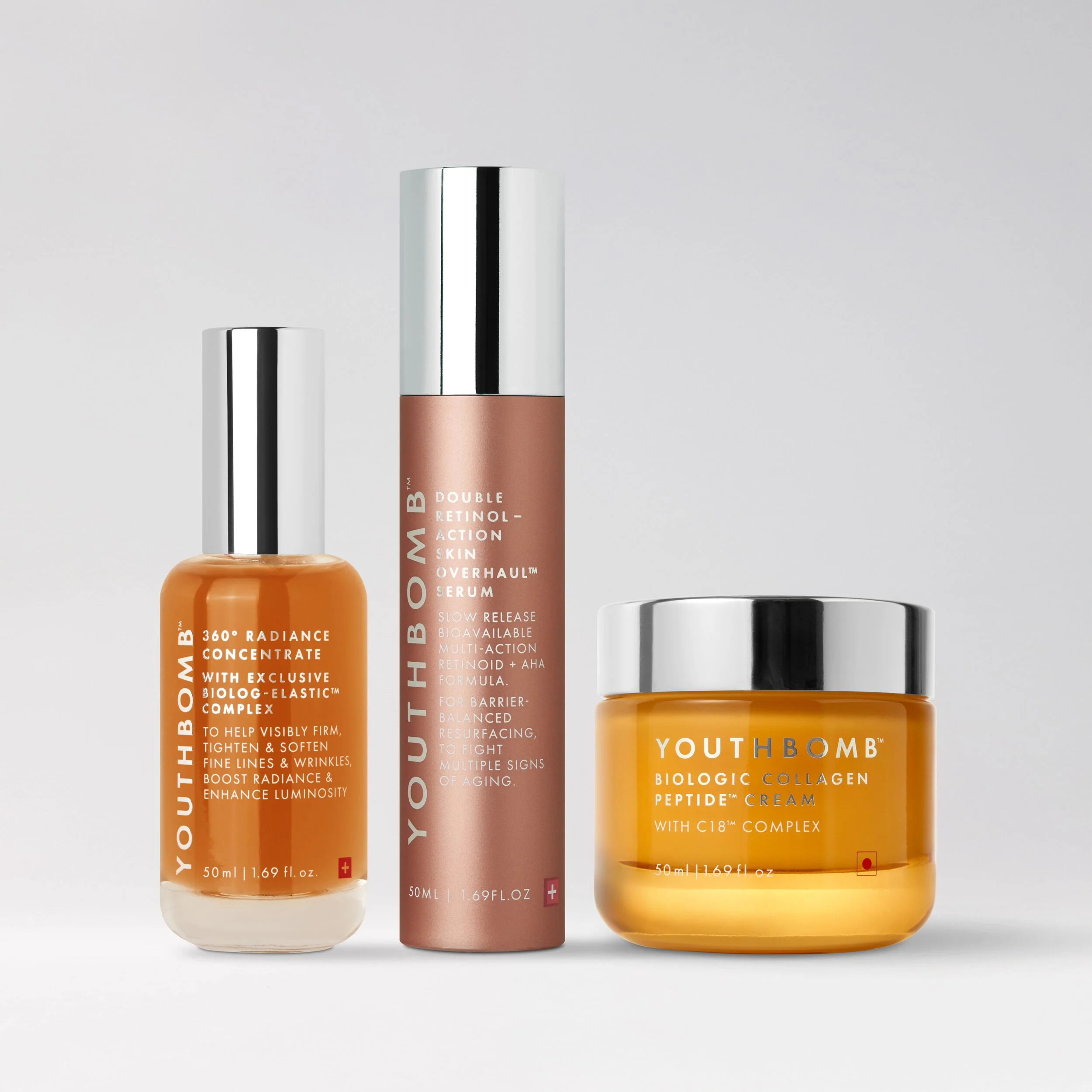 Kit de soins en trois étapes Radiance Routine Youthbomb