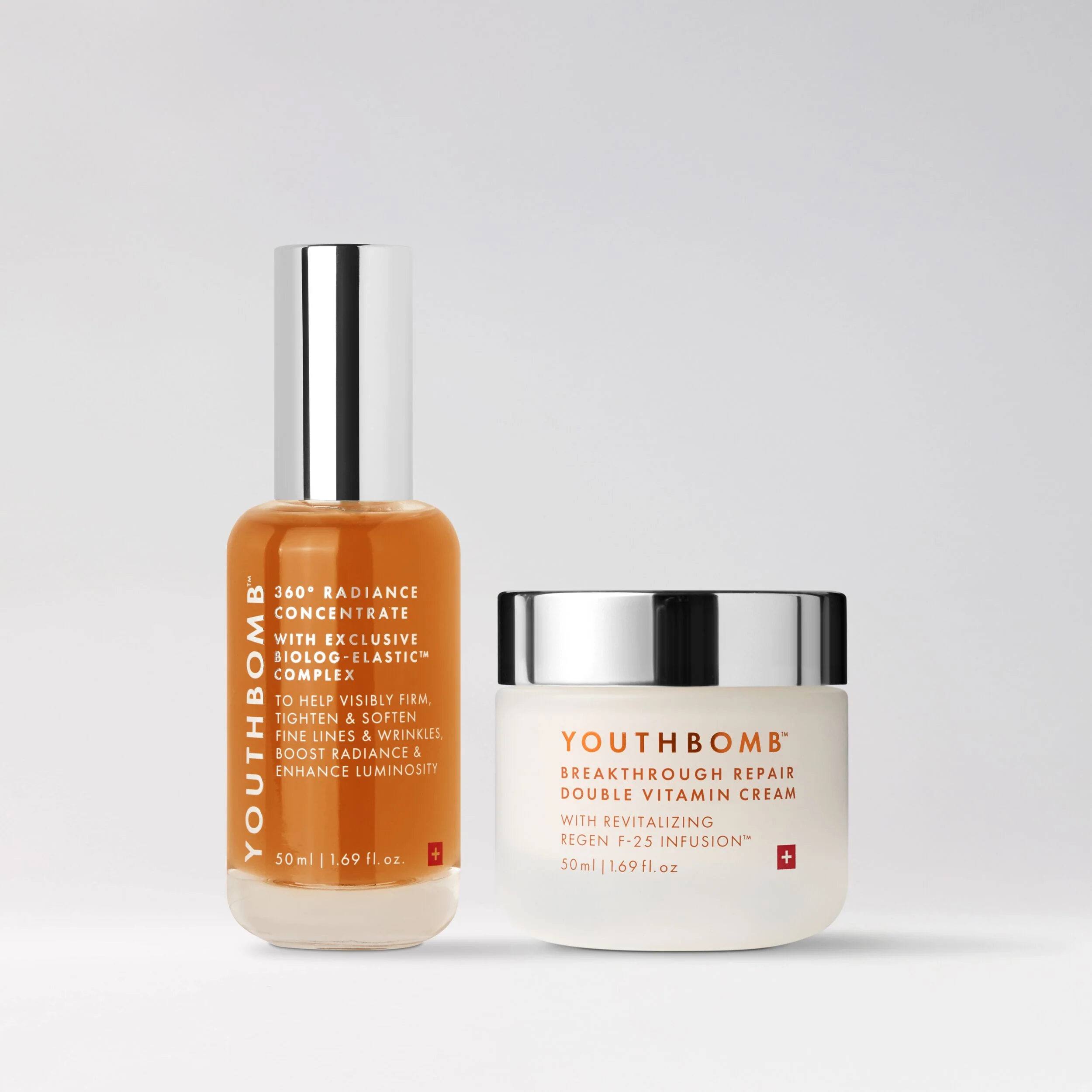 Youthbomb Power Duo Radiance Concentrate and Breakthrough Repair Cream Set