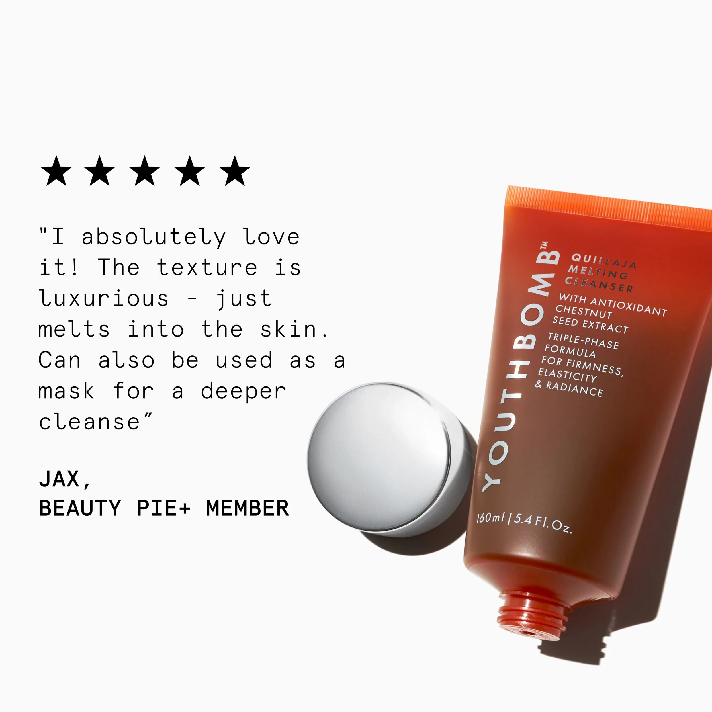 Youthbomb Quillaja Melting Cleanser Gel-to-Oil-to-Milk Face Wash