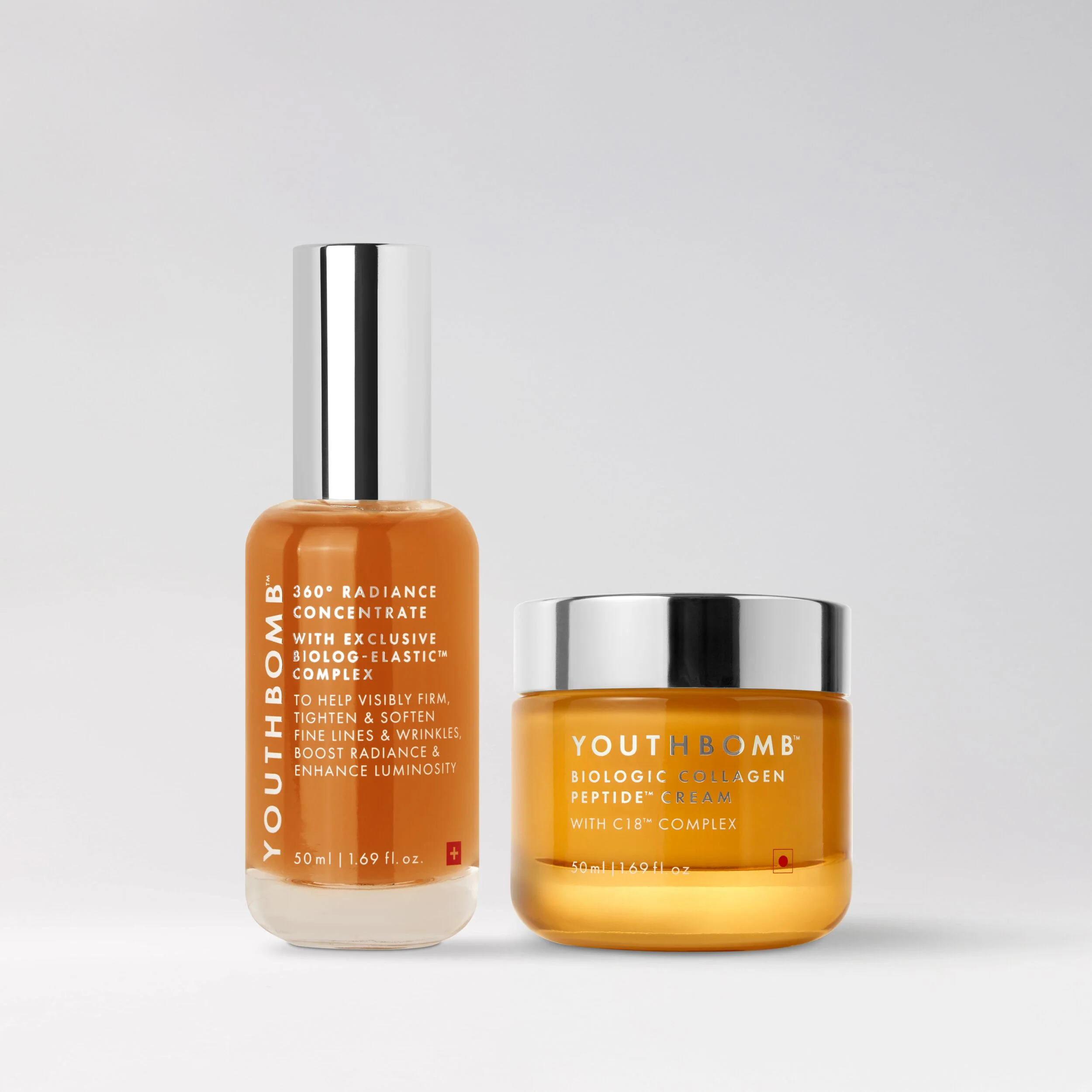 Youthbomb Power Duo with Radiance Concentrate and Collagen Peptide Cream