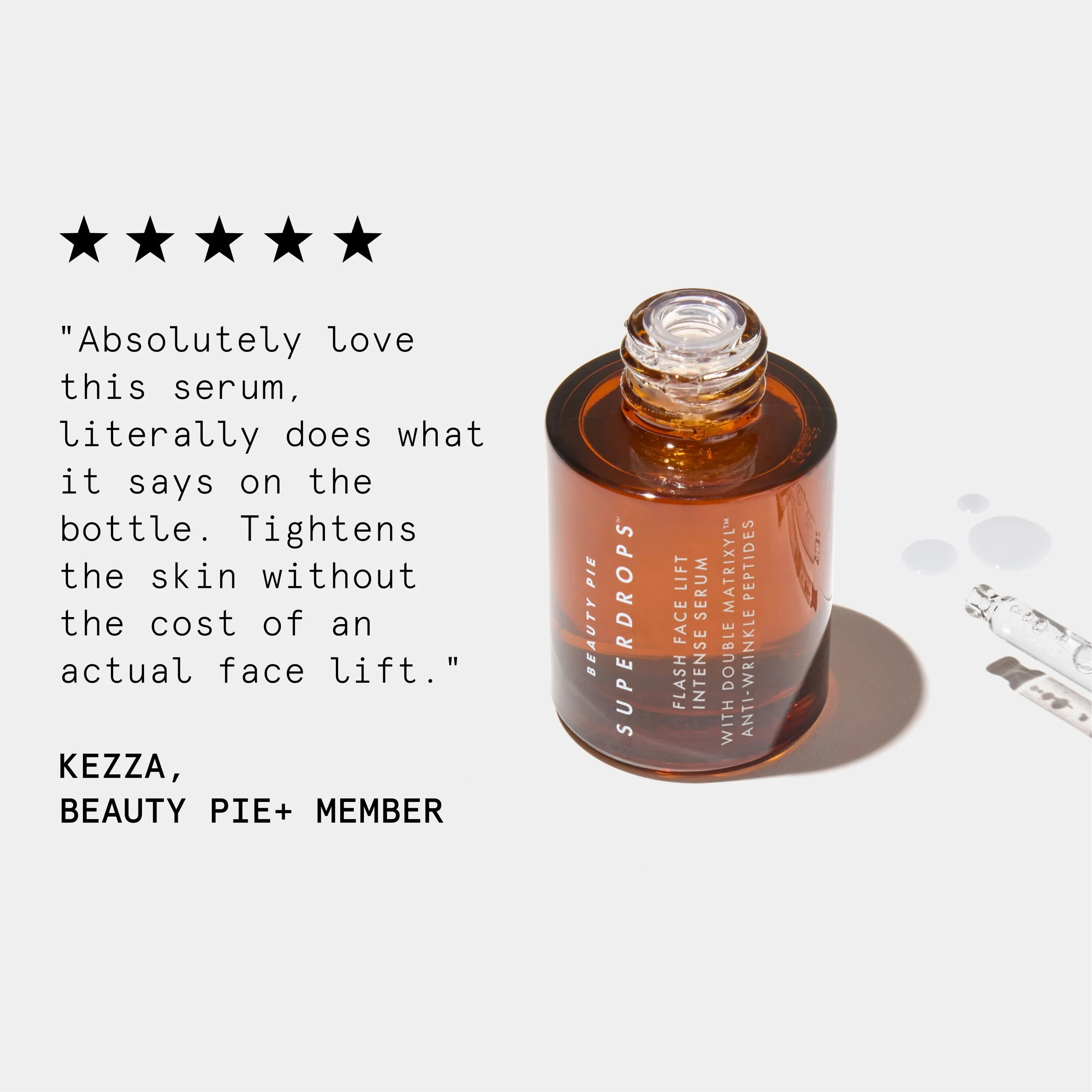 Superdrops Flash Face Lift Intense Serum with Matrixyl Peptides
