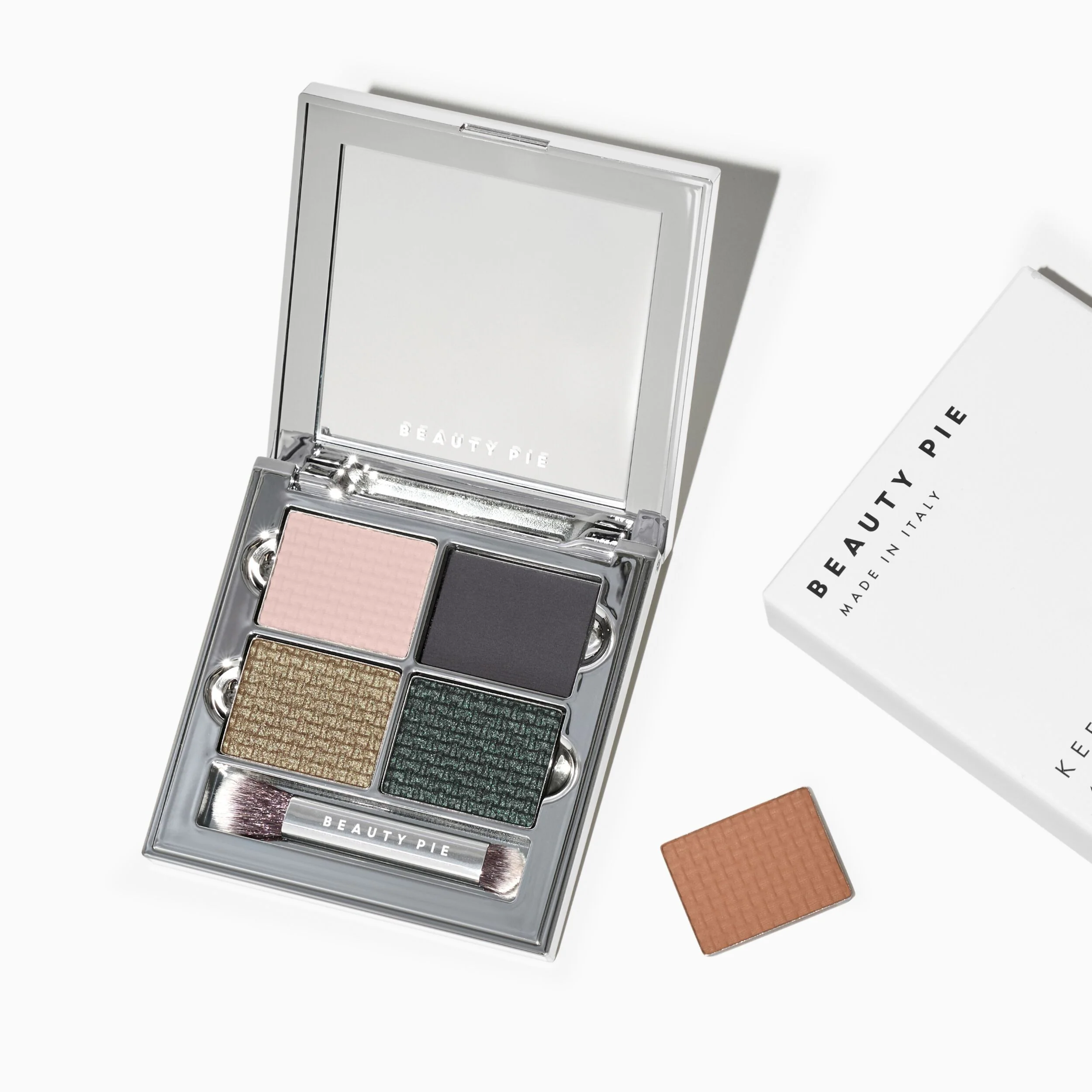 Refillable Eyeshadow Quad and Keep Me Palette for Custom Makeup