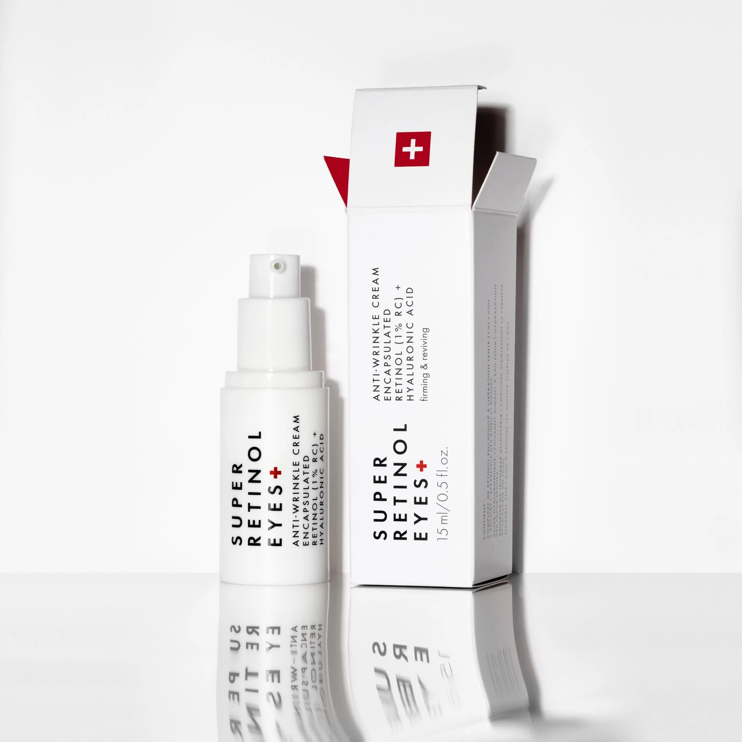 Super Retinol anti-rynke øyekrem med 1 % retinolkompleks