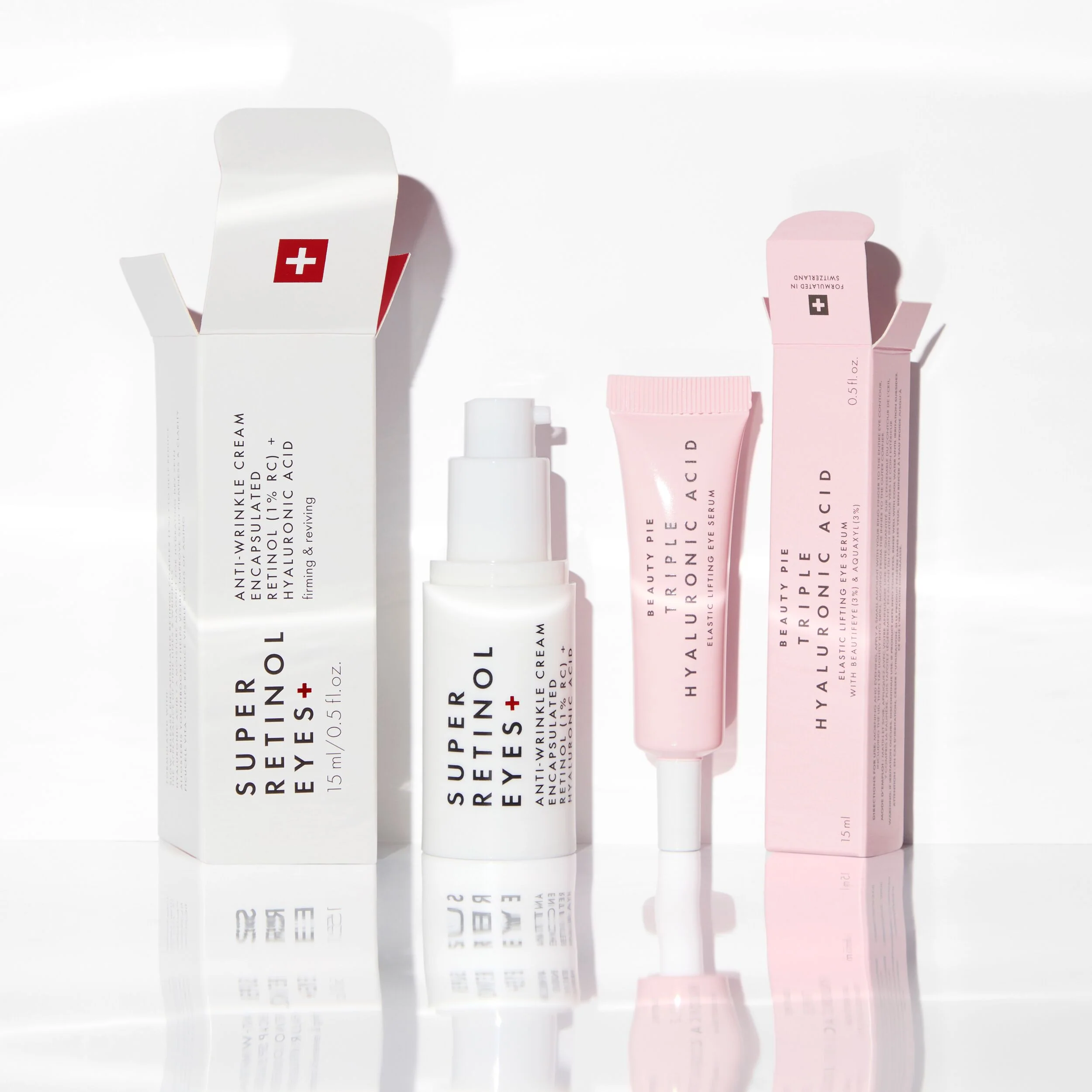 Super Elastic Anti-Aging A.M./P.M. Eye Duo with Retinol and Hyaluronic Acid