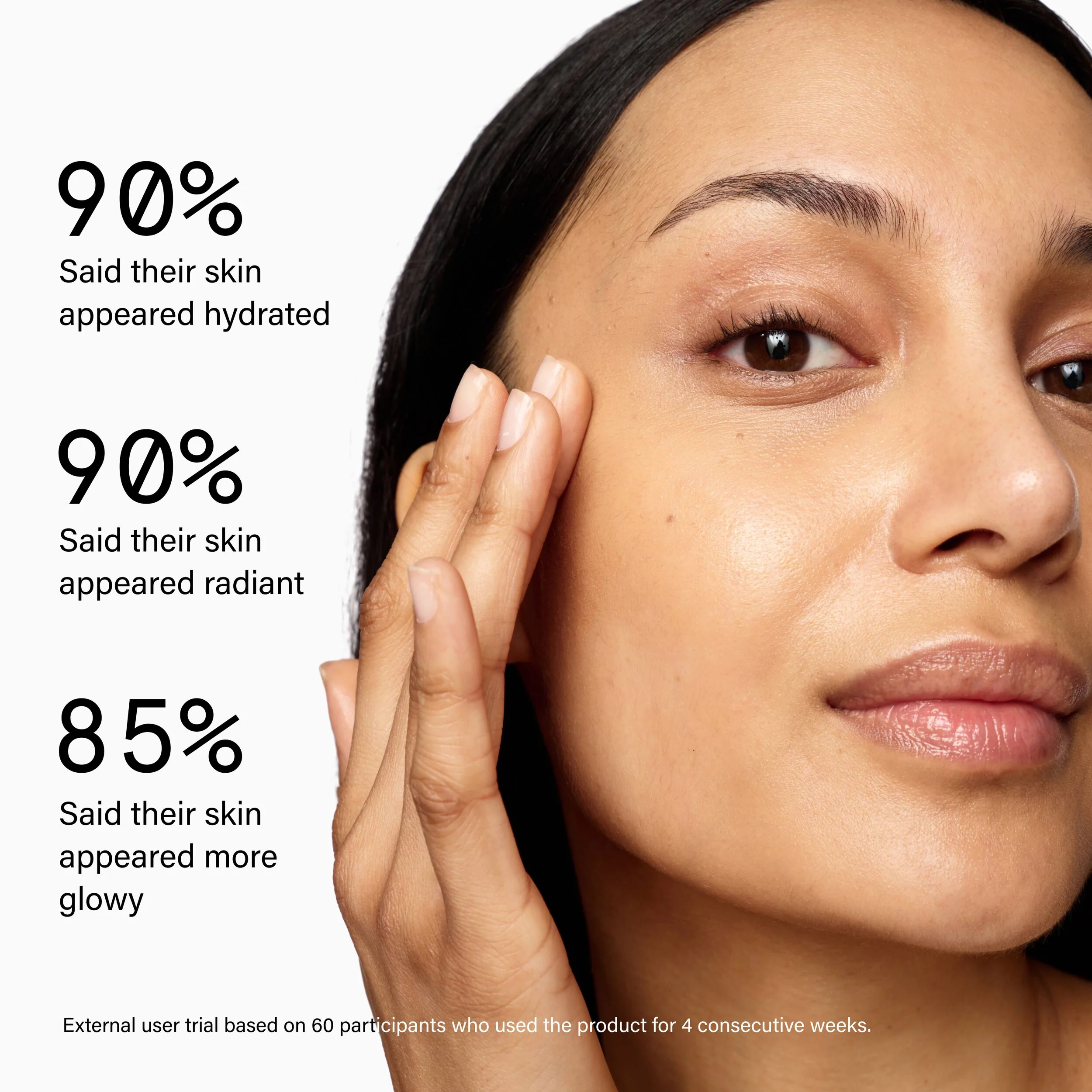 Superluminously getint glow serum met hyaluronzuur