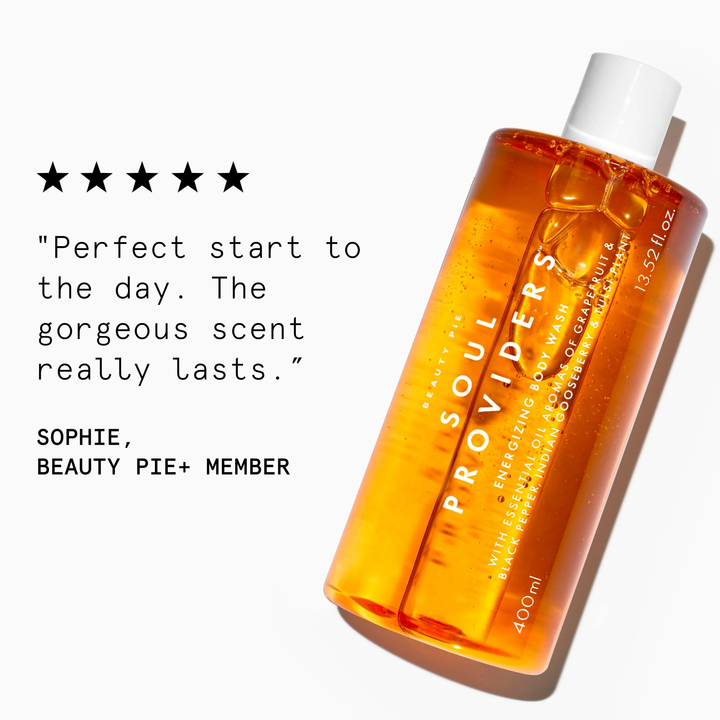 Soul Providers Energizing Body Wash with Sweet Orange and Lemon, 400ml