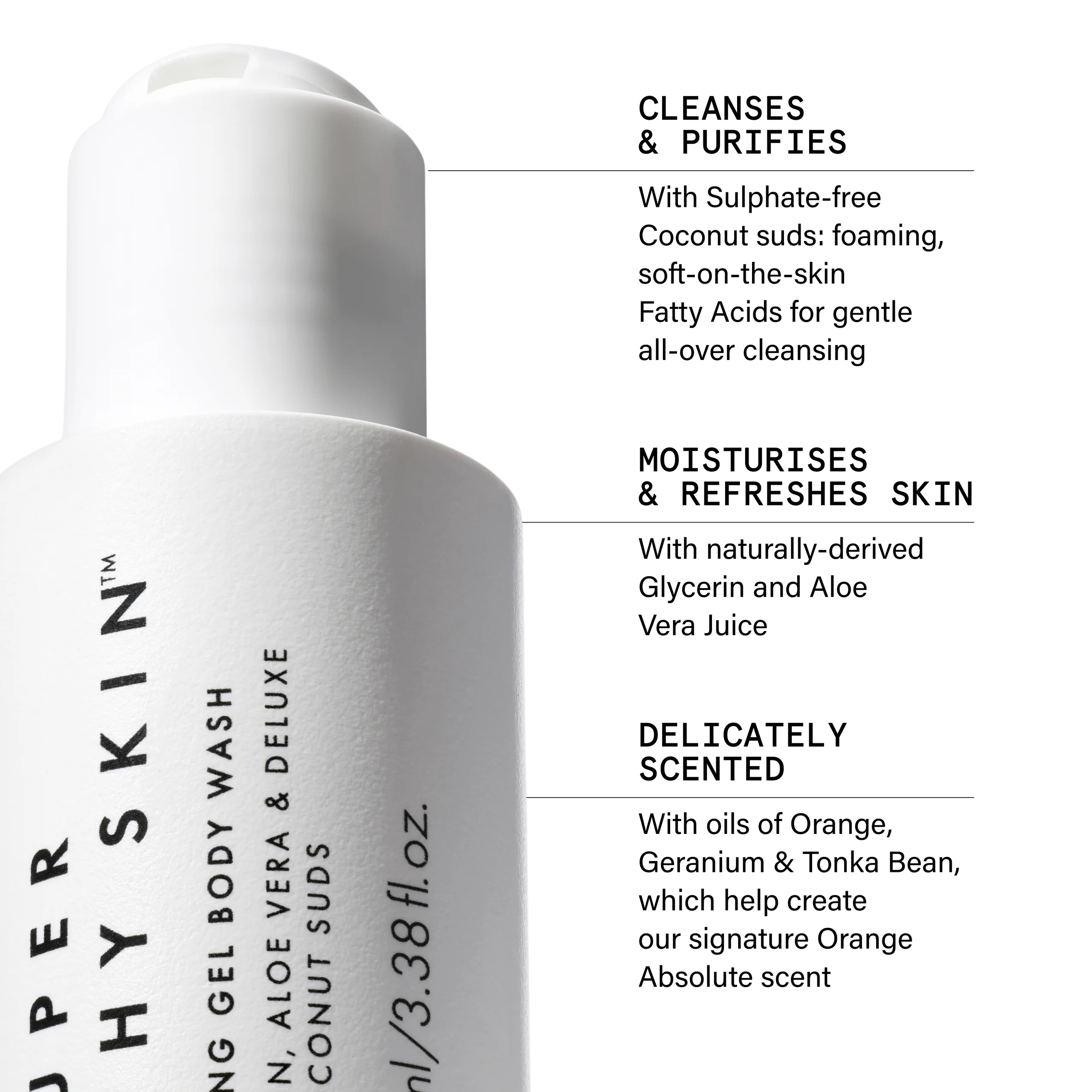 Super Healthy Skin Nourishing Gel Body Wash Mini for Sensitive Skin