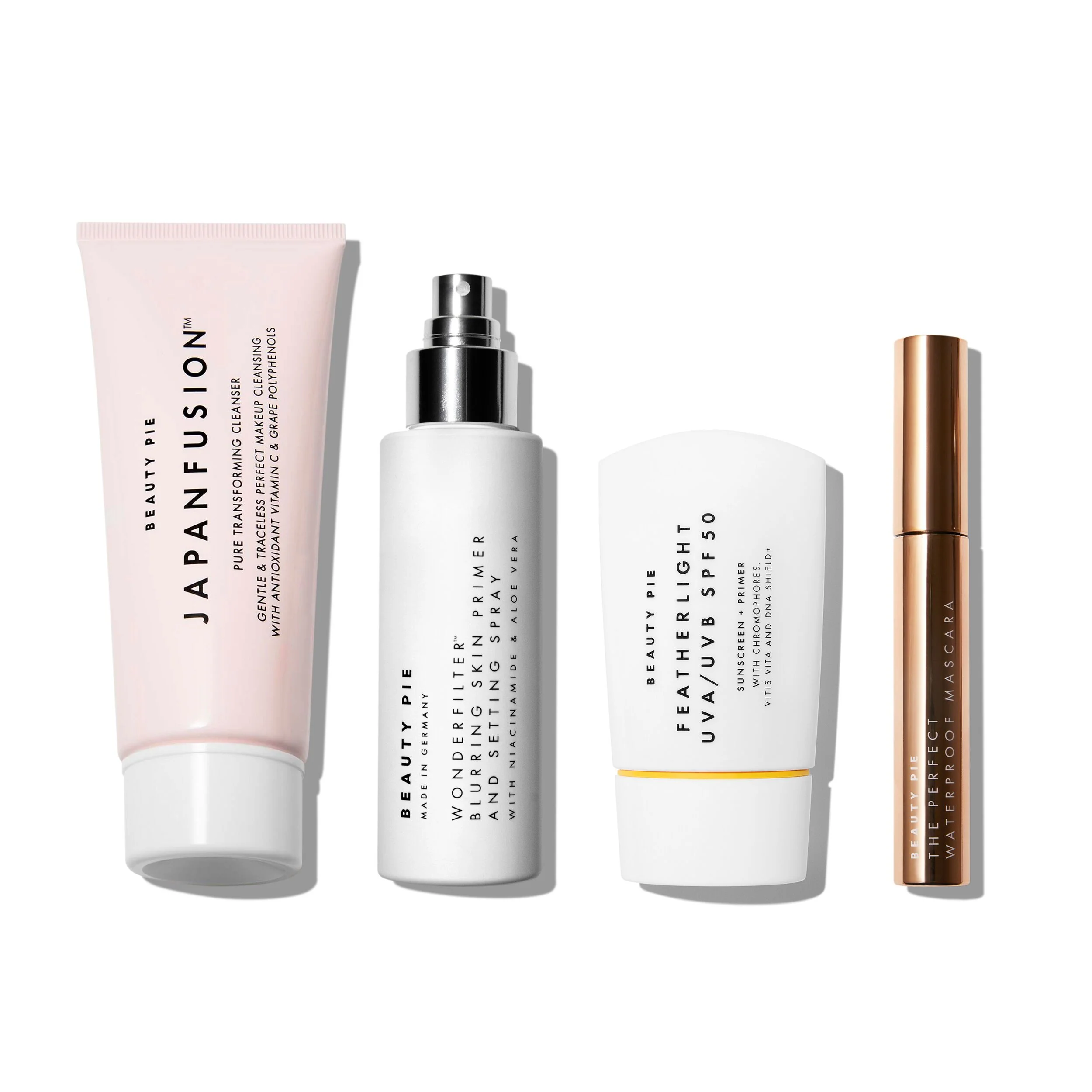 Kit de démarrage d'été : quatre icônes beauté dans une trousse de maquillage en gel