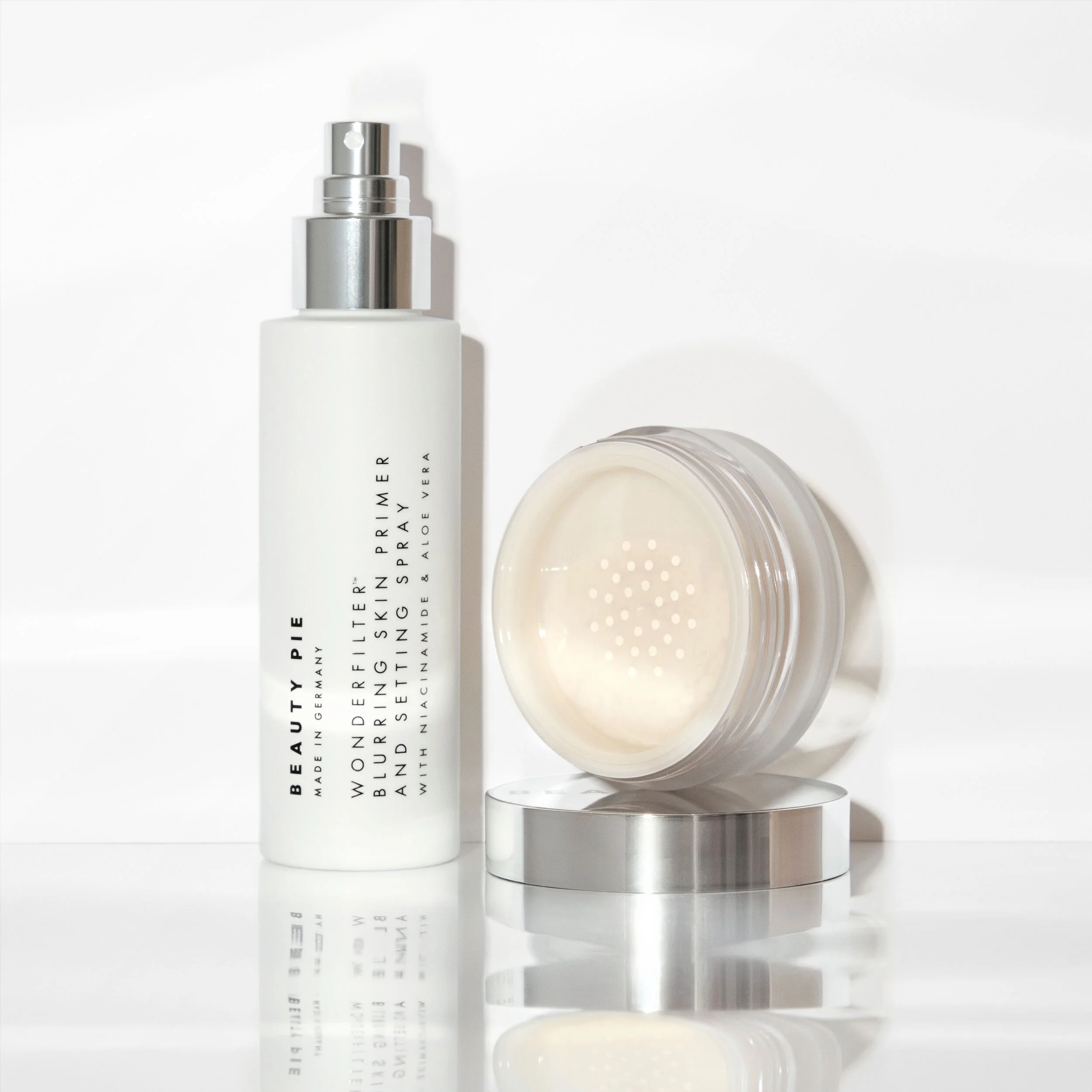 Wonderfilter Face Finishing Kit spray og løspudder sminkesett