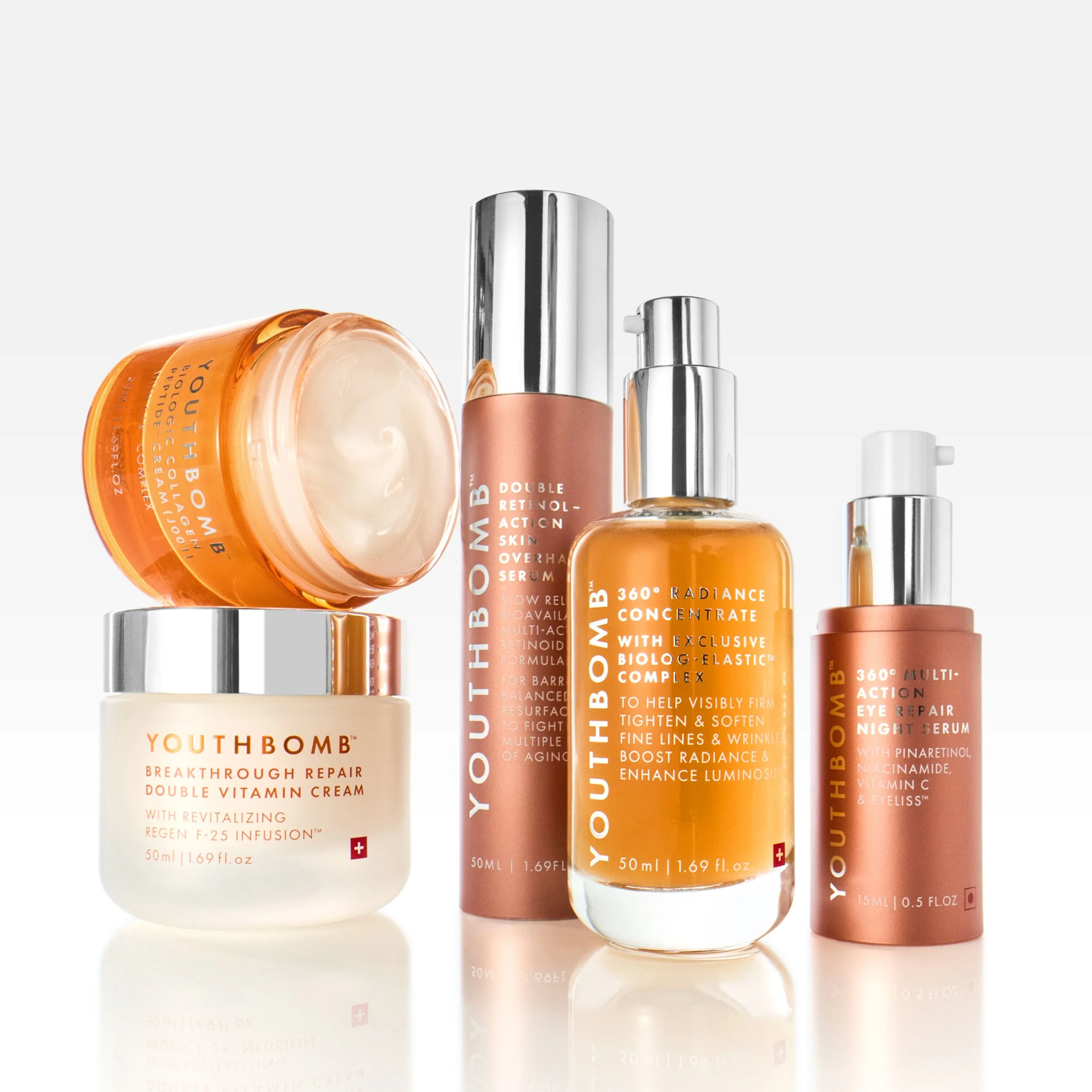 Kit de soins The Youthbomb Five et routine complète jour et nuit