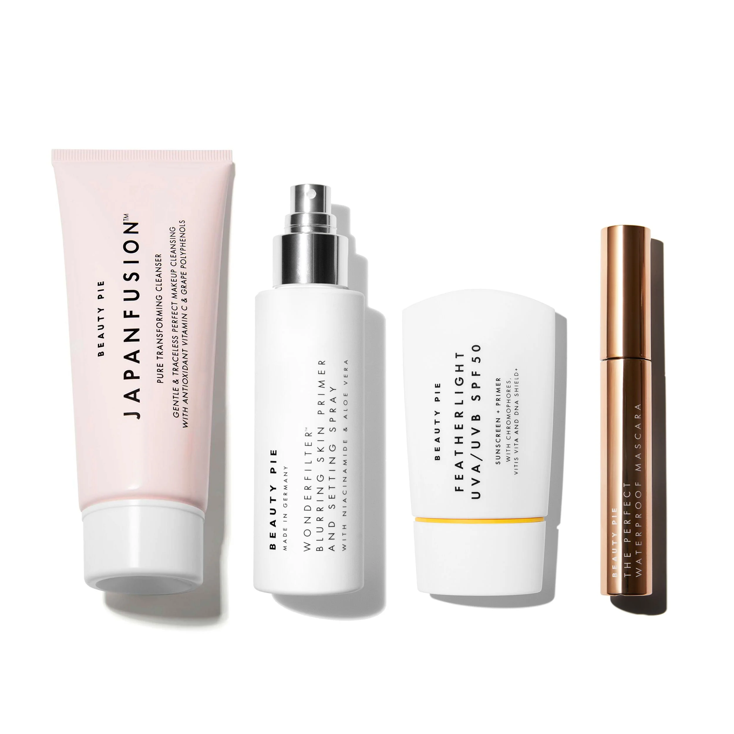 Kit de démarrage d'été : quatre icônes beauté dans une trousse de maquillage en gel