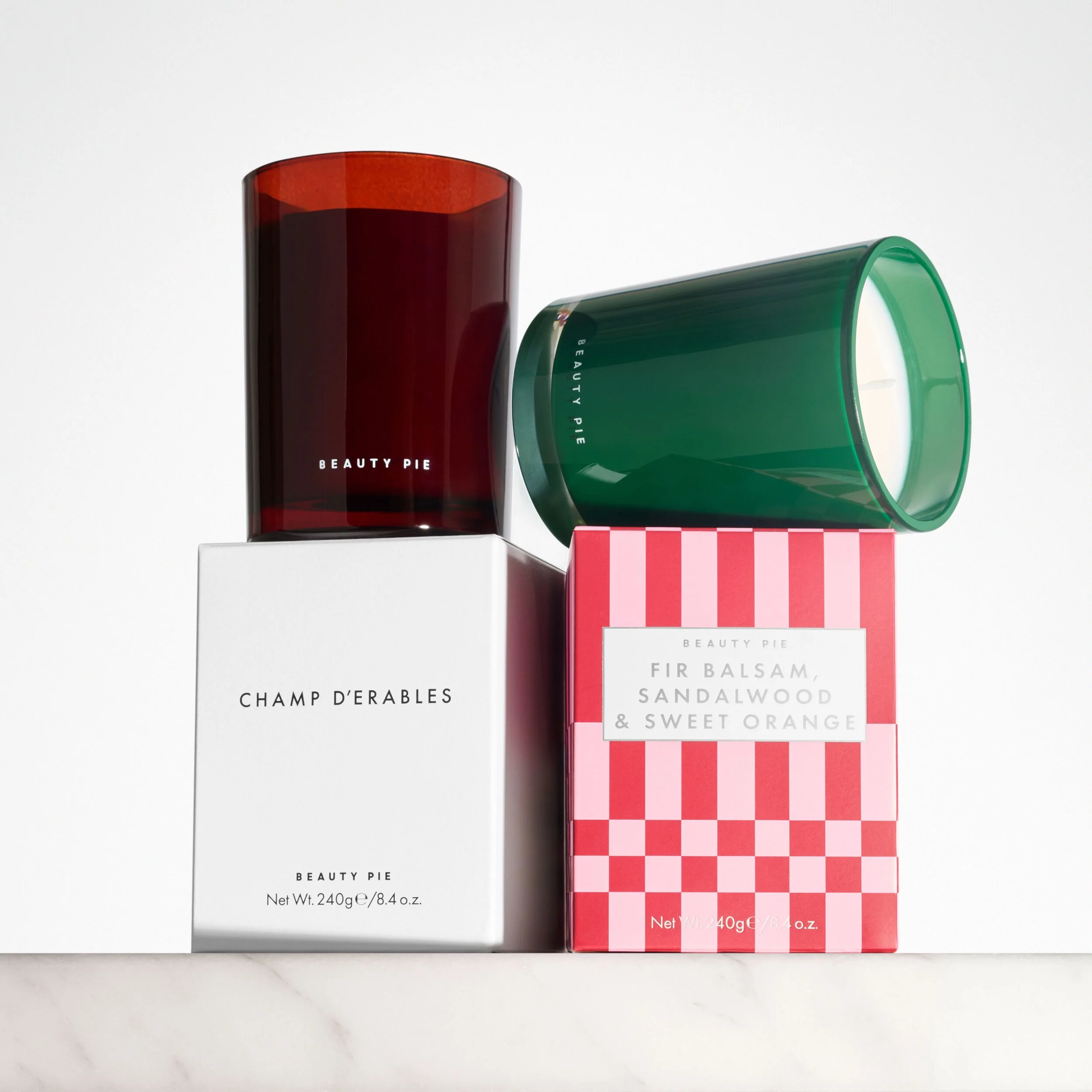 The Deluxe Winter Candle Duo: Fir Balsam and Champ D’Erables