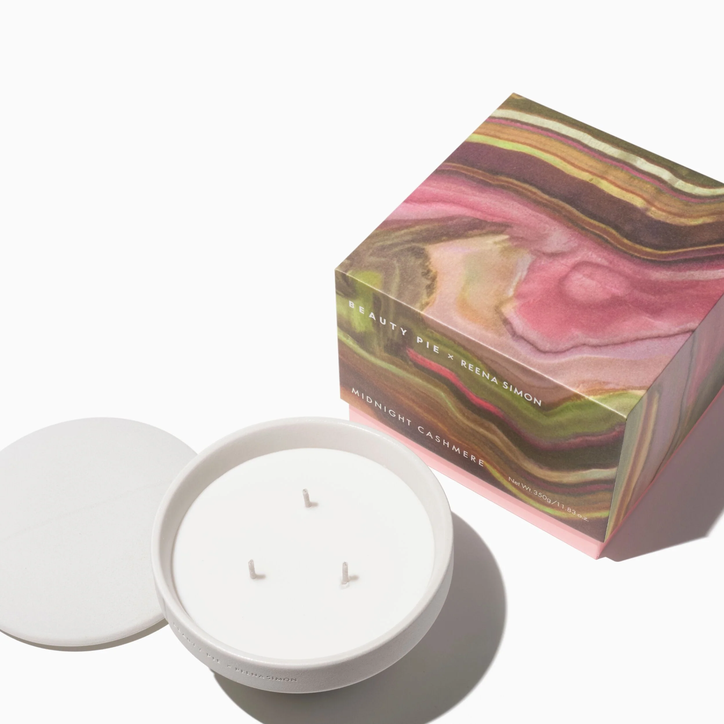 Midnight Cashmere stor 3-väkes lyxigt doftljus