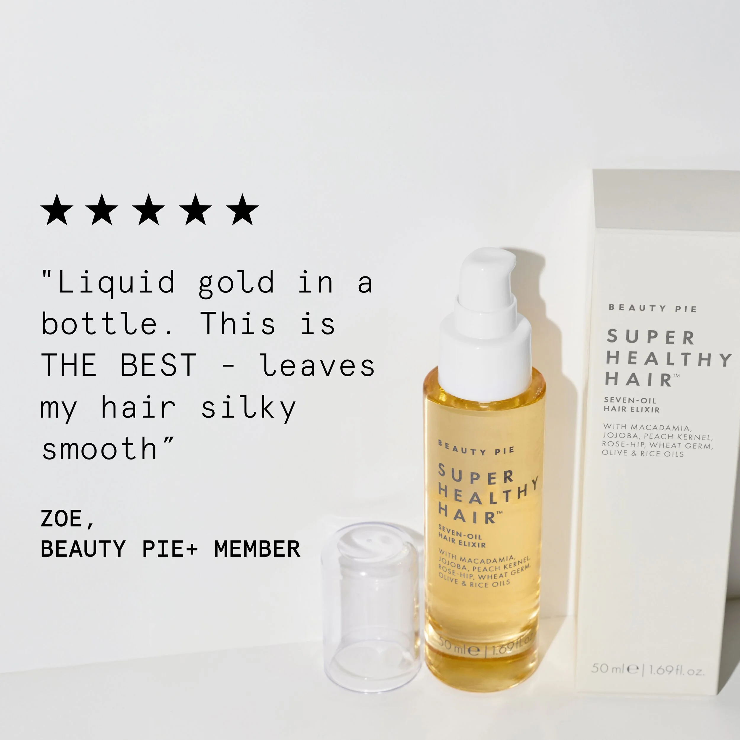 Seven Oil Hair Elixir for Dry, Flyaway Hair