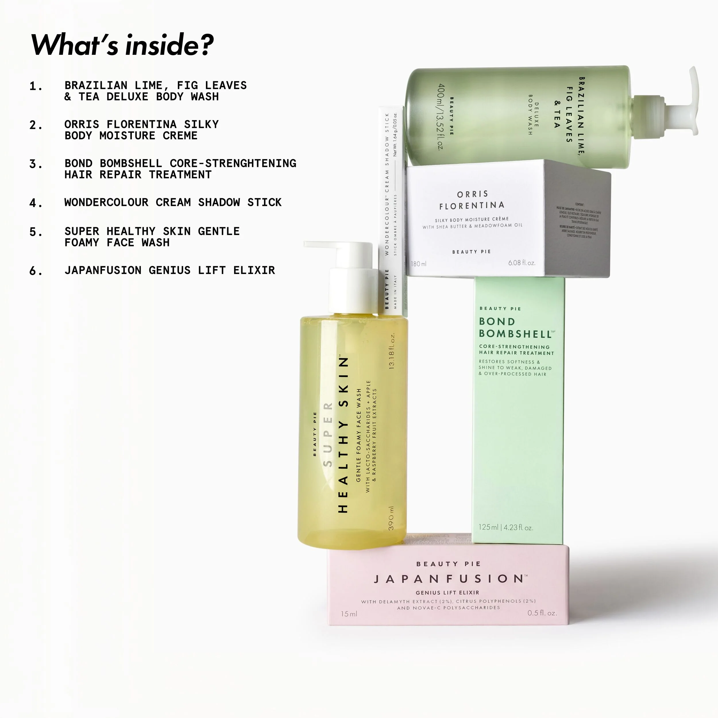 The You'll Be Obsessed Kit：六款會員至愛的面部、頭髮及身體護理