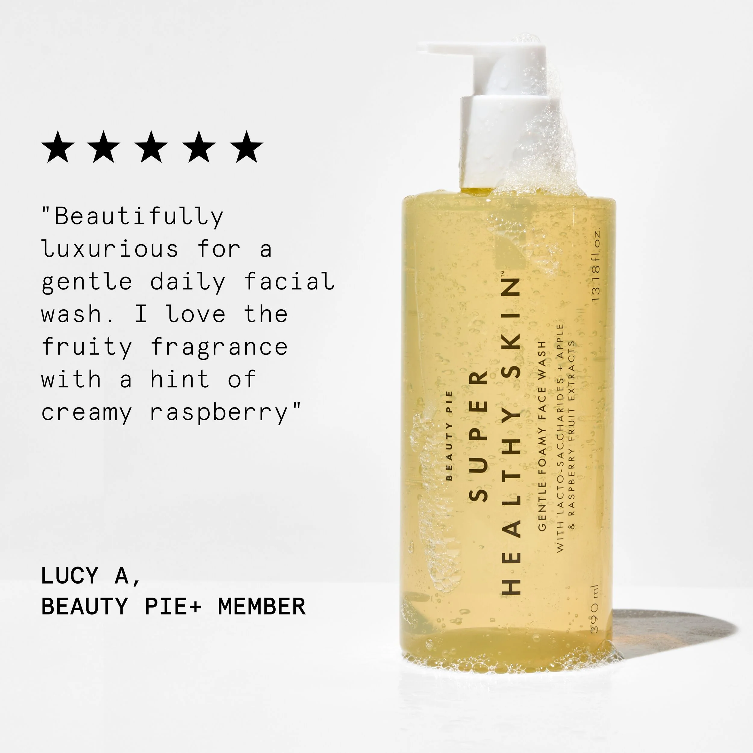 Super Healthy Skin Jumbo Foamy Face Wash med æble- og hindbærekstrakter