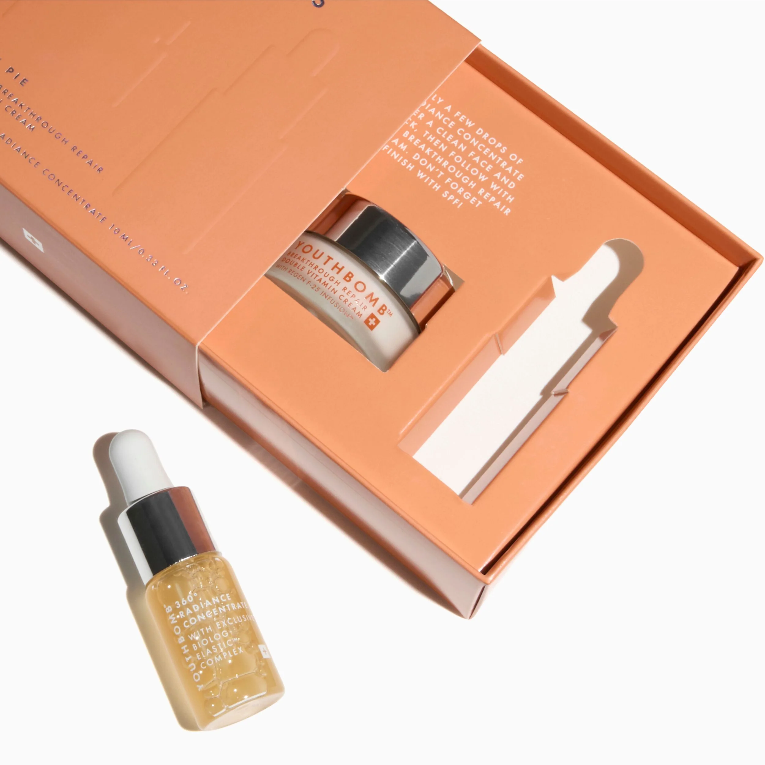 Youthbomb Mini Luminous Duo rejsestørrelse hudplejesæt
