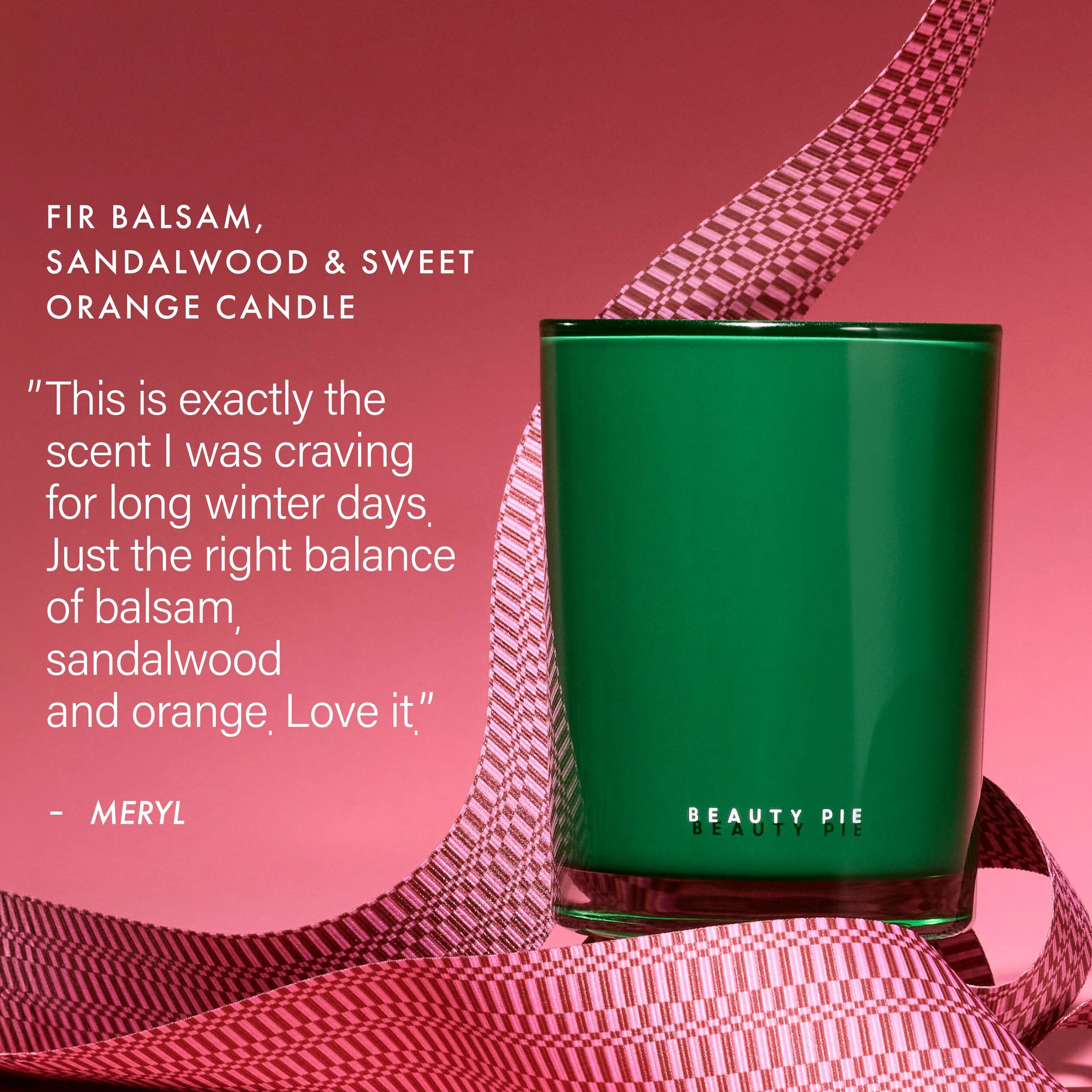 Fir Balsam, Sandalwood and Sweet Orange Luxury Scented Candle