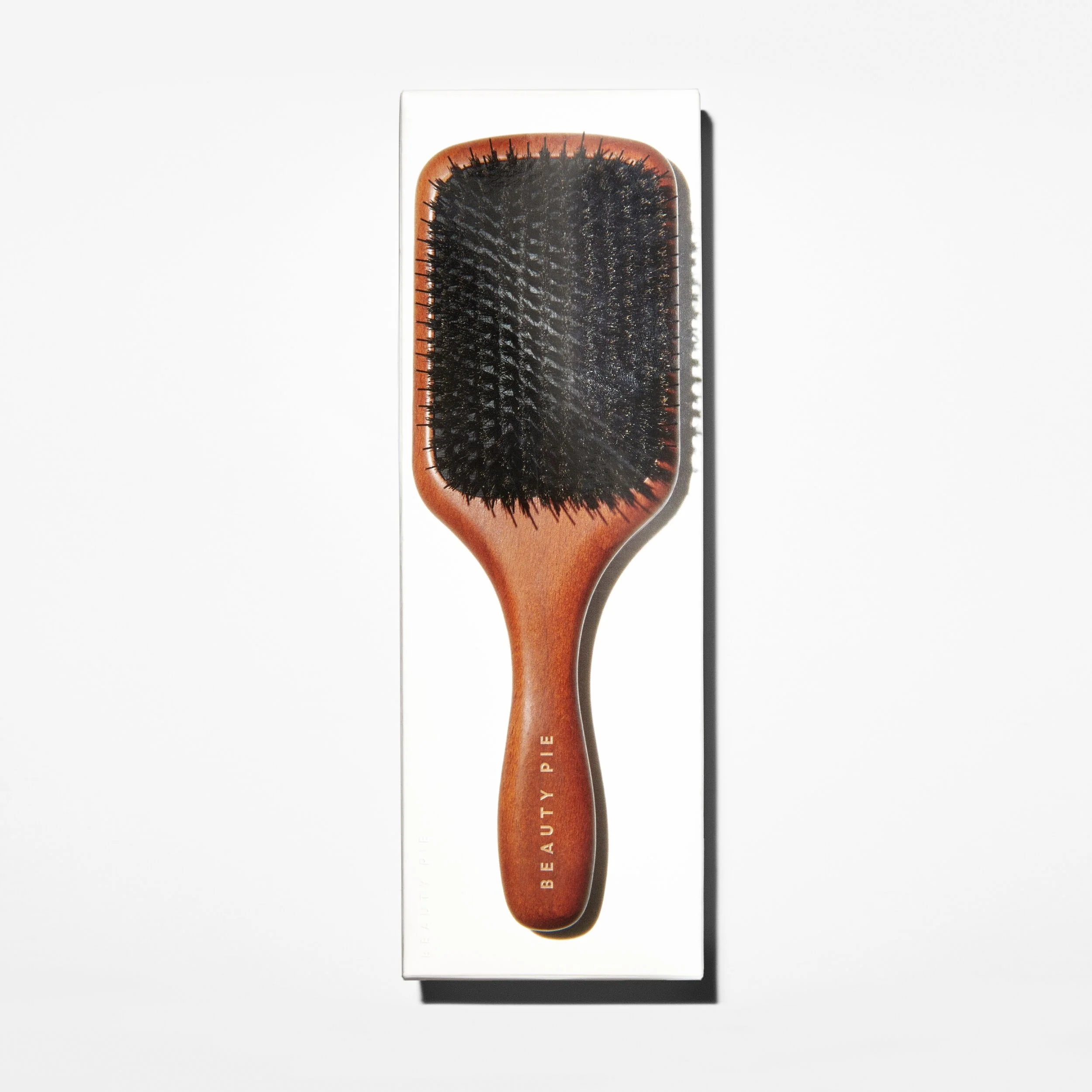 Beechwood Smoothing Paddle Brush with Nylon and Boar Bristles