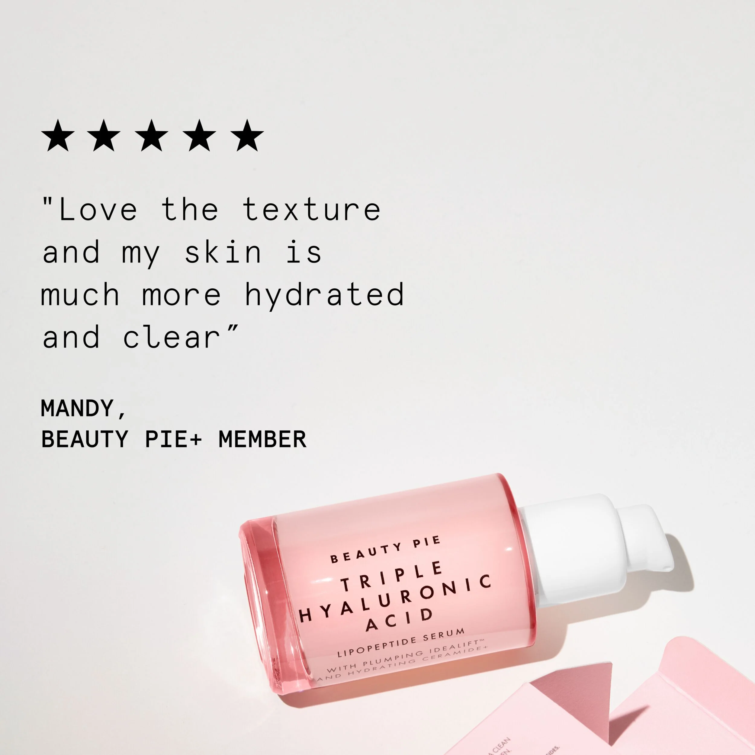 Serum Lipopeptida Asam Hialuronat Tiga Ganda dengan Peptida Idealift dan Ceramide+
