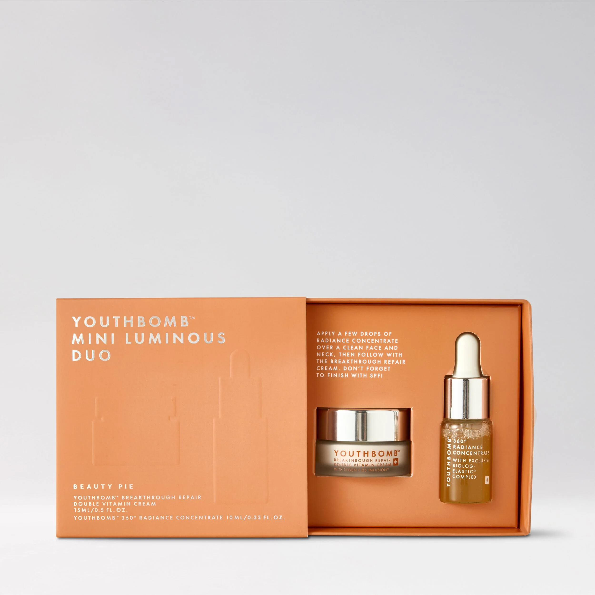 Coffret de soins format voyage Mini Luminous Duo Youthbomb