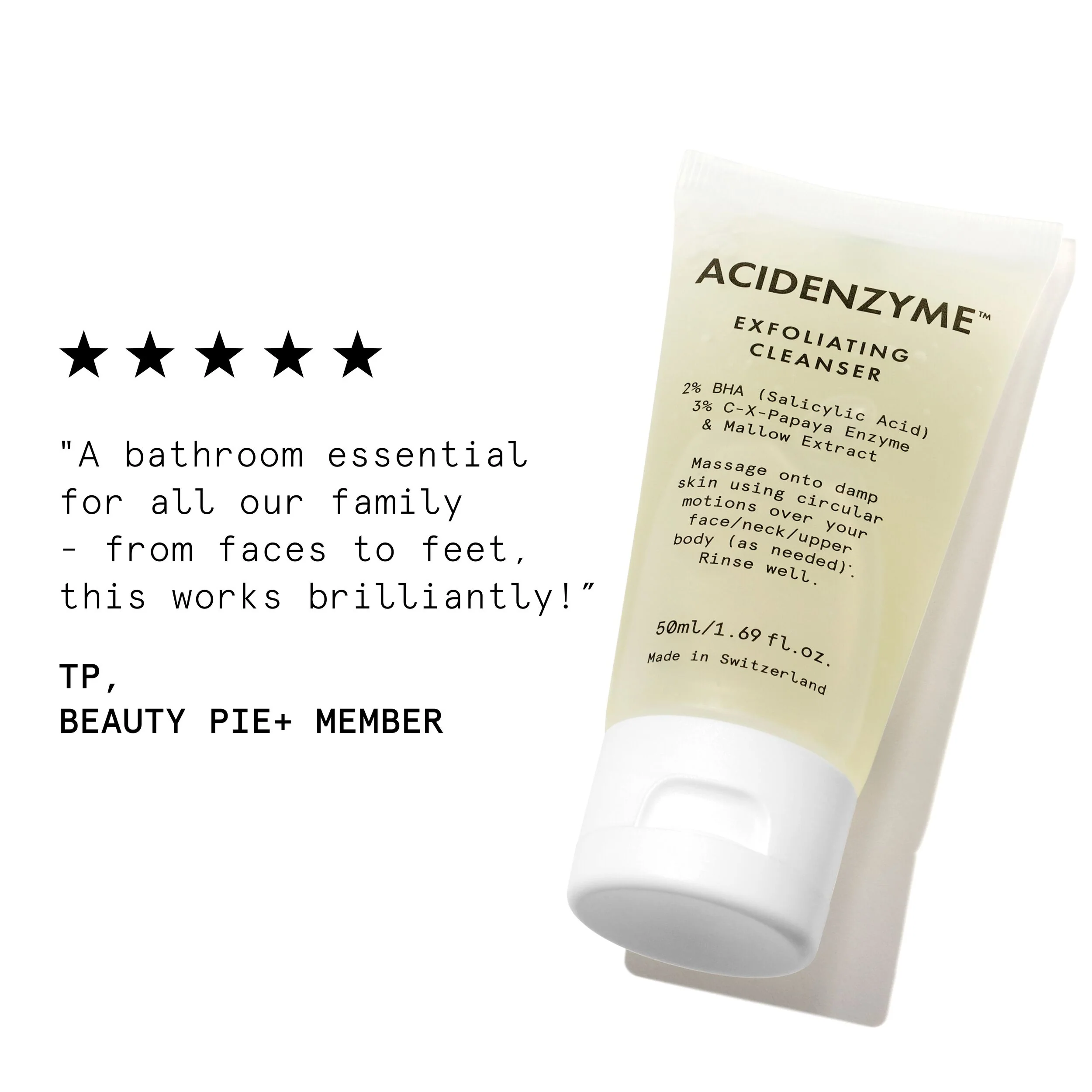 AcidEnzyme exfolierande ansikts- och kroppsrengöring mini